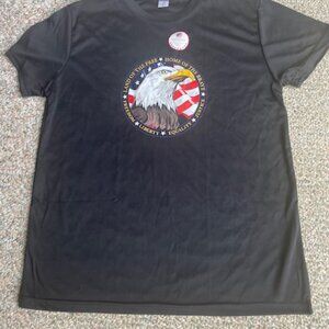 DISABLED VETERANS FOUNDATION *Home of the Brave* EAGLE S/S T SHIRT Mens Lrg New